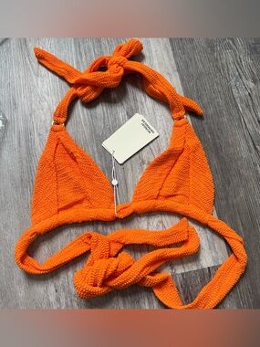 Monday swimwear Morocco crinkle bikini top